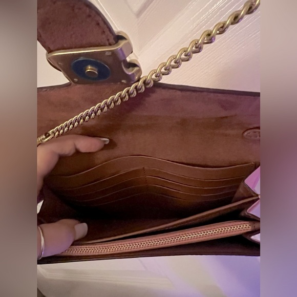 COACH TABBY Leather Chain Crossbody Wallet Clutch - FREE SHIPPING! - Picture 9 of 15